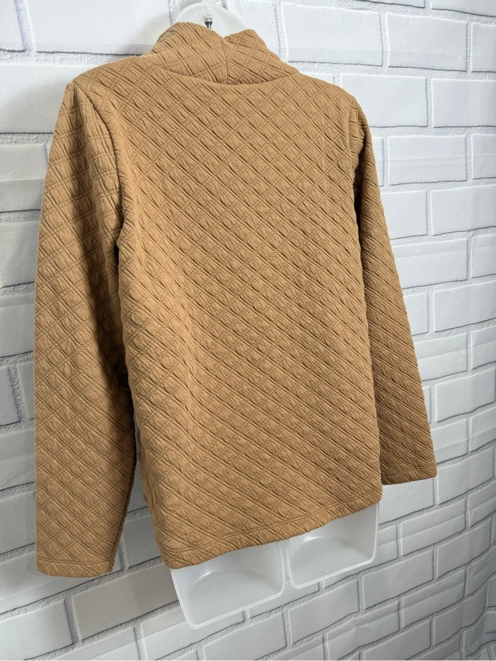 J.Crew Textured Turtleneck Sweater Camel Tan Size XS Cozy Chic neutral style